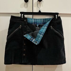 Kuhl grey mini cord skirt, Gently worn